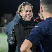 VIP HQ Essex manager Olly Murs after the match.