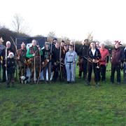 Members of Noak Hill Archers Club fundraised for Harold Hill Foodbank