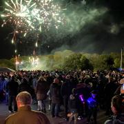 People marvel at fireworks organised by Friends of Marshalls Park Academy