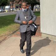 Conservative Havering councillor Michael Deon Burton outside Barkingside Magistrates' Court on Monday, October 4, 2021.