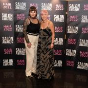 Owner of The Vanilla Room, Kerry Larcher (right), attended the Salon Awards with creative stylist Samantha Thompson (left), with the business winning a top prize one again