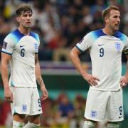 John Stones and Harry Kane look dejected after England's 0-0 draw with the USA at the World Cup