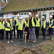 The Hornchurch and Upminster MP, Julia Lopez, and Ray Morgon, leader of Havering Council, were among those at the ceremony marking the start of construction on St George's Health and Wellbeing Hub