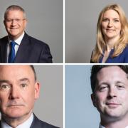 Hornchurch MP Julia Lopez, Romford MP Andrew Rosindell, Dagenham & Wennington MP Jon Cruddas and Brentwood & Ongar MP Alex Burghart