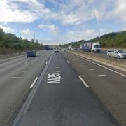 The crash occurred near North Ockendon on the M25