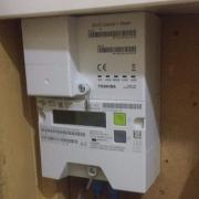 Marie's mother had to have a new prepayment meter fitted (pictured) after hours of having no power in her house