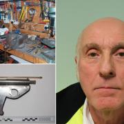 Officers found weapons capable of firing that Raymond Frederick Nugent had made from scratch in his home in Havering