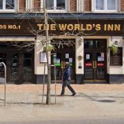 The World's Inn pub in South Street, Romford