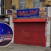 The man assaulted a member of staff at the Spice Hut in Chadwell Heath