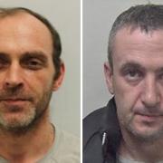Wayne Byrne (left) and James Mansbridge (right) have been jailed