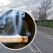 A man was fined over £1,000 for dropping a cigarette from his seat