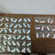 Police seized cocaine wraps