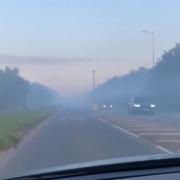 Smoke seen billowing over New Road in Rainham