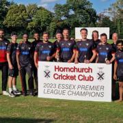 Hornchurch celebrate winning the Essex League title