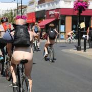 Romford's first World Naked Bike ride protest took place last year in August