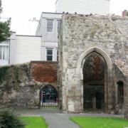 The chapel ruins lie in Brentwood town centre