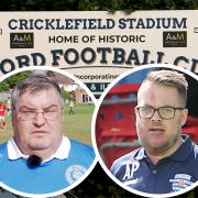 A row has erupted between Barkingside FC chairman Jimmy Flanaghan (left) and Ilford FC chairman Adam Peek (right) over Barkingside's right to play at Cricklefields Stadium