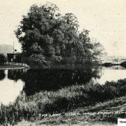The Lake at Gidea Hall in Romford, 1902