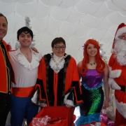 The Little Mermaid cast members and Havering's deputy mayor helped to launch the Mercury Mall's grotto