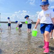 Students at Drapers Maylands enjoy a paddle on a day out