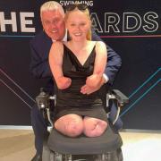 Paul Challis, 60, with daughter and Paralympian Ellie, 19