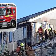 Firefighters tackled the blaze for hours
