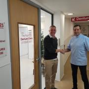 L-R: Scott Potter and Anthony Roberts in the Romford Denture Clinic