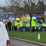 Two women were taken to hospital after a car being chased by police crashed in Becontree Avenue, Dagenham