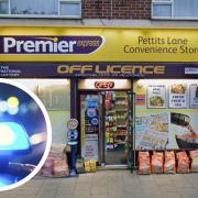 Four men have been arrested on suspicion of burglary in connection with an alleged break-in at this store