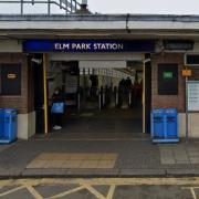 The incident happened at Elm Park station