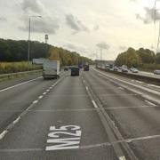 The incident happened between junctions 29 and 30 on the M25