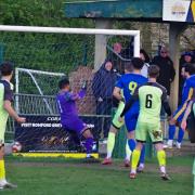 Romford score against Coggeshall in the Essex League. Picture: BOB KNIGHTLEY