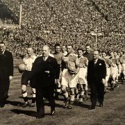 Romford FC at the final of the FA Amateur Cup in 1949 at Wembley