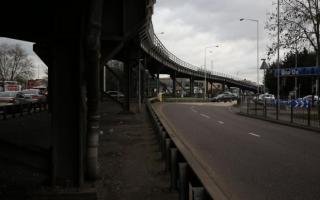 Gallows Corner flyover in Romford was built as a temporary structure in 1970