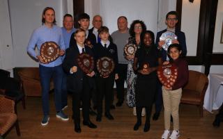 Havering Sports Council's 2022 award winners face the camera at Upminster Golf Club. Pic: Ron Cook