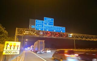 The incident happened near junction 28 of the M25