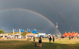 A rainbow at We Are FSTVL