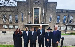 Council leader Ray Morgon met with Jewish community leaders
