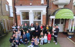The Wendy House Day Nursery celebrated the win with the parents, children and Havering's mayor