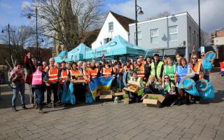 More than 50 volunteers helped to tidy Romford's streets on Saturday