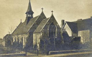 St Edward the Confessor Roman Catholic Church in Romford circa 1910