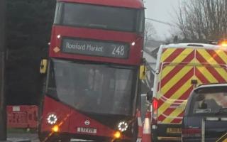 The bus had blocked Front Lane