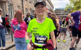 Carol Nelson faces the camera from Edinburgh